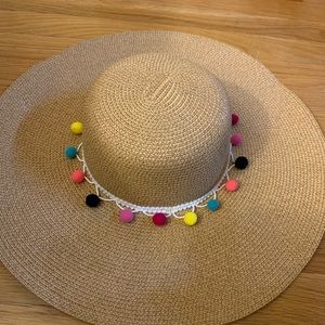 Wide Brim Straw Beach Hat